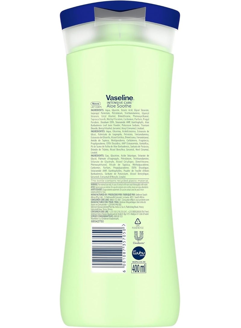 Vaseline Intensive Care Aloe Soothe Body Lotion – 400ml - Image 2